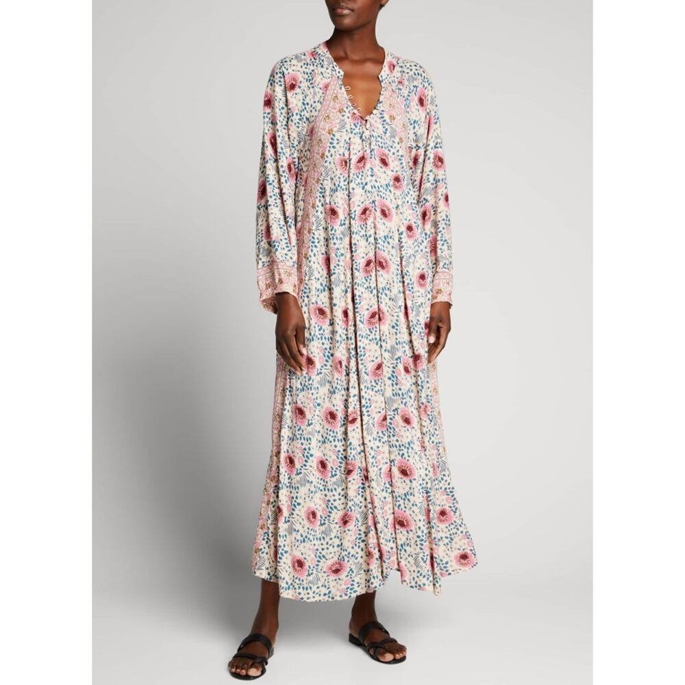Natalie Martin Women's Fiore Maxi Dress, Size S, In Vintage Flowers Cream Multi - Picture 8 of 9